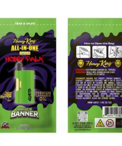 Bruce Banner (Hybrid) honey king disposable, honey king disposable review, honey king 2.5 gram disposable,